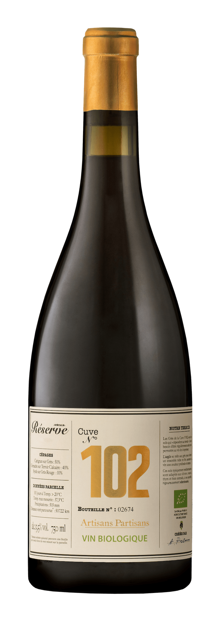 Cuve 102 de Artisans Partisans Terroir